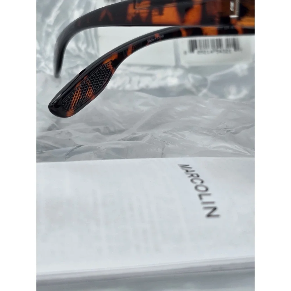 NEW With Tags Marcolin Eyewear‎ Men's Injected Oval Sunglasses Color Dark Havana